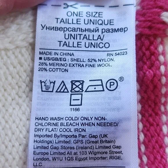 NWT GAP Striped Scarf Merino/Cotton - Picture 4 of 4